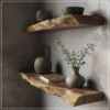 Floating Wooden Wall Shelf - DTWOOD 04
