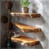Floating Wooden Wall Shelf - DTWOOD