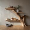tree bookshelf with a cat
