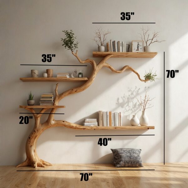 Whispering Tree Bookshelf - A Touch of Nature in Your Home - Image 4