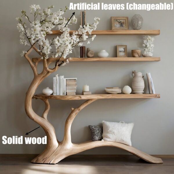 Tree-Inspired Wooden Bookshelf – Brings Nature to Your Home - Image 4