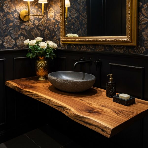 wood bathroom vanity by dtwooddecor