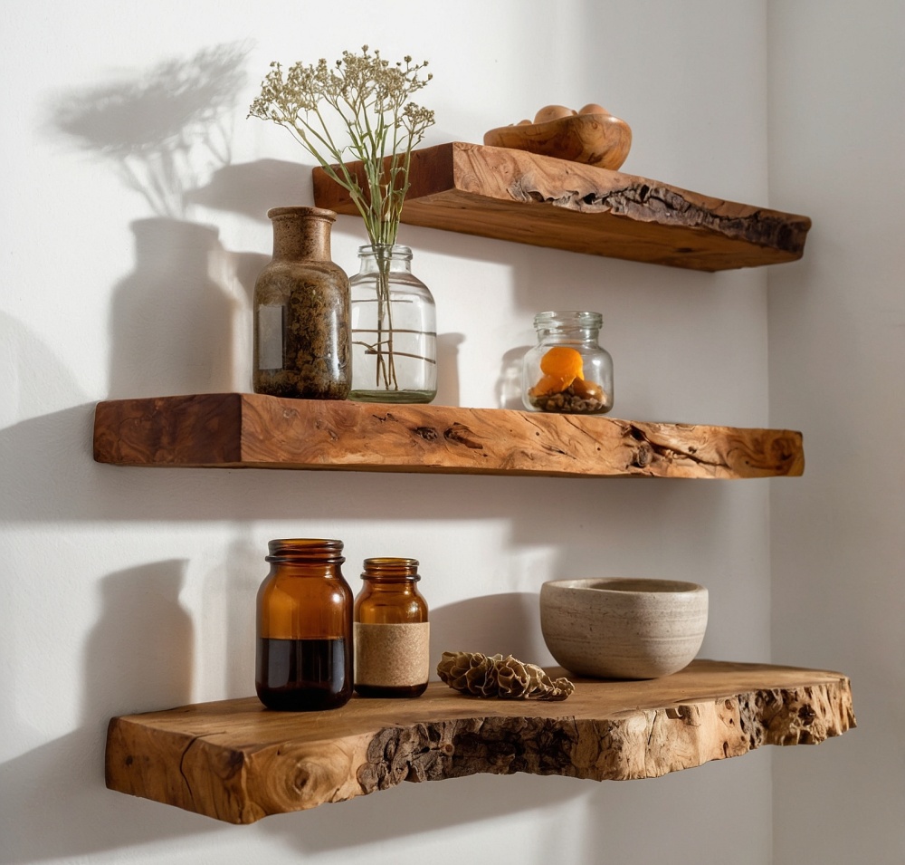 floating kitchen shelf