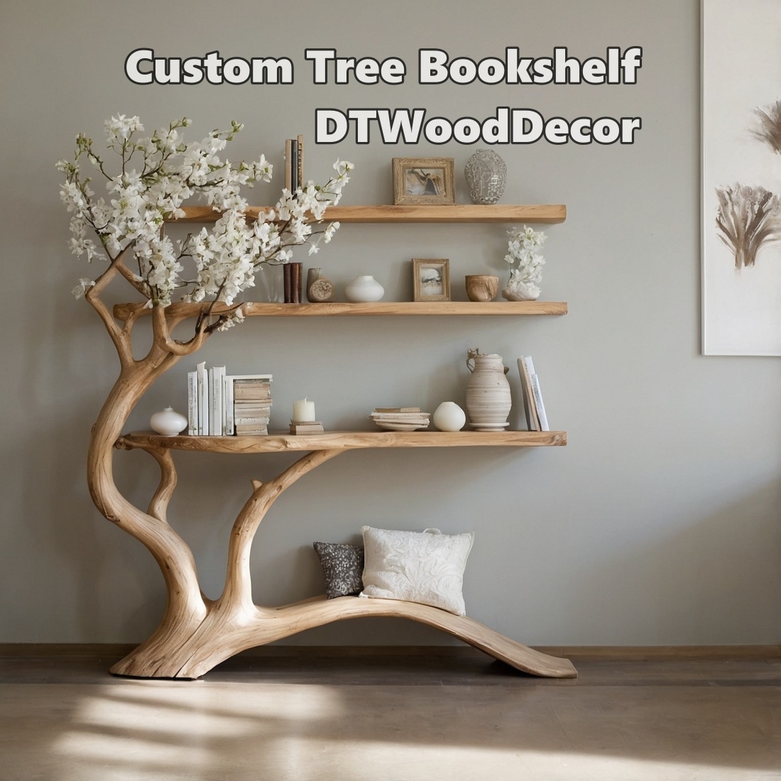 Custom Tree Bookshelf DTWoodDecor
