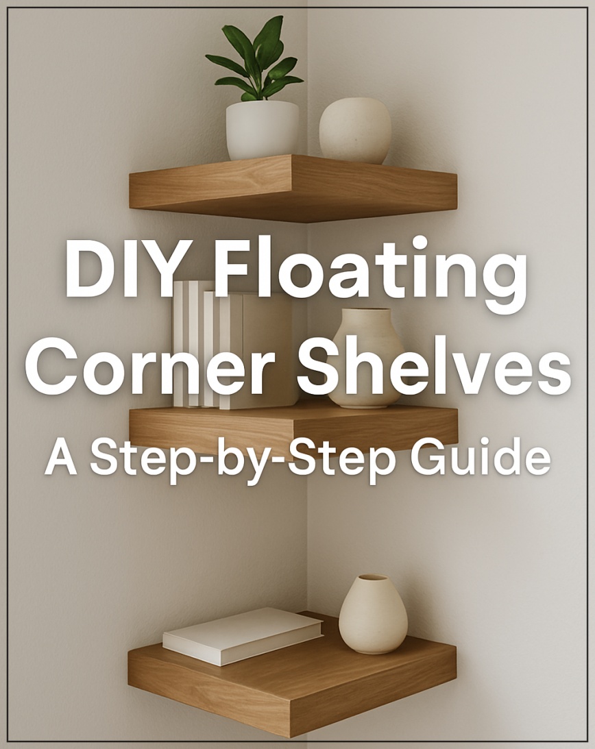 DIY Floating Corner Shelves