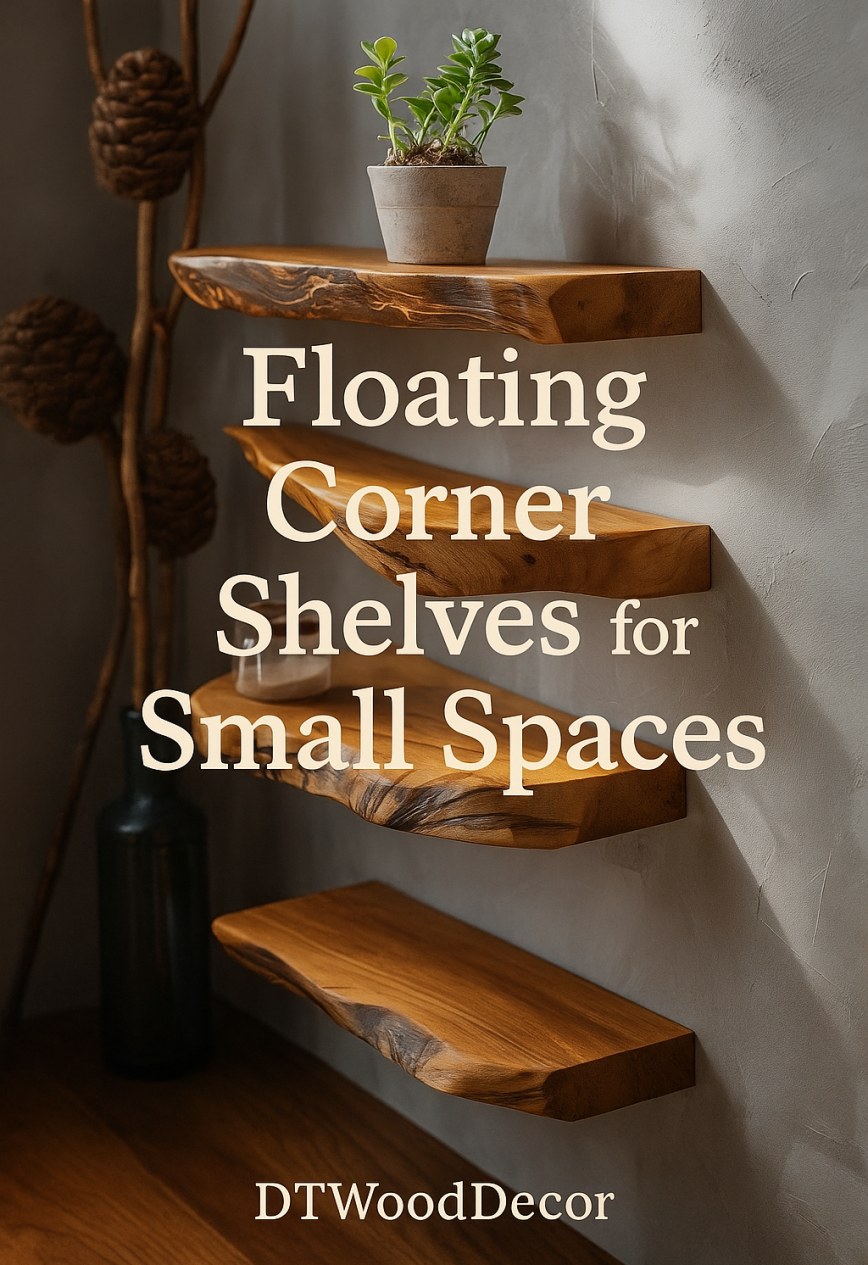 Floating Corner Shelves for Small Spaces