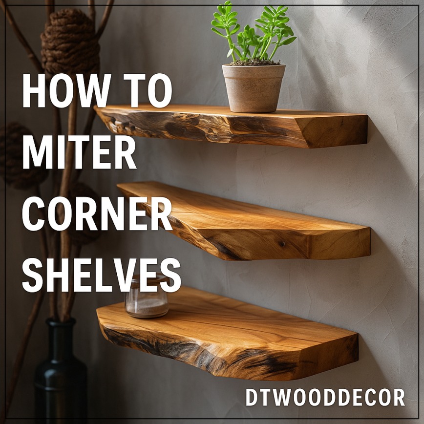 How to Miter Corner Shelves