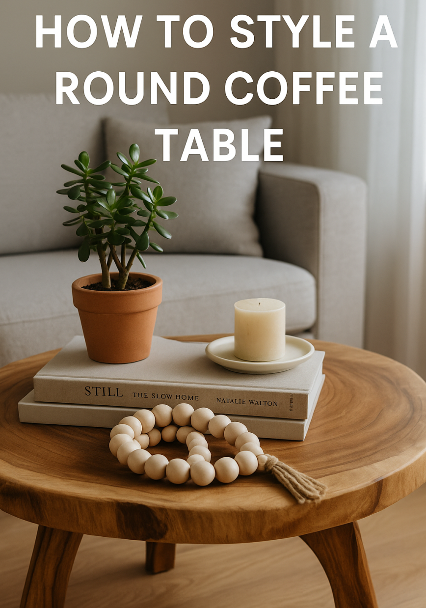 How to style a Round Coffee Table - DTWood