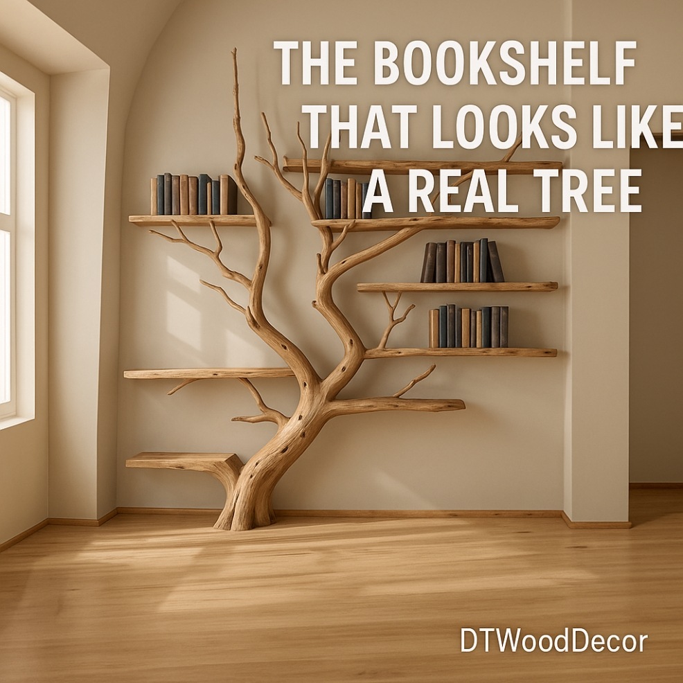 Real Tree Bookshelf