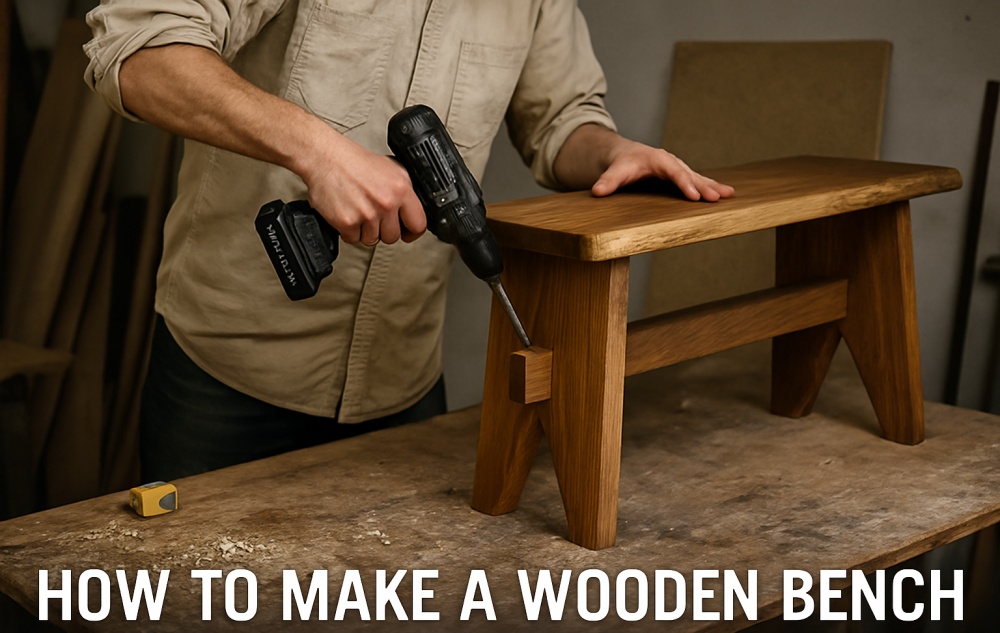 how to make a wooden bench