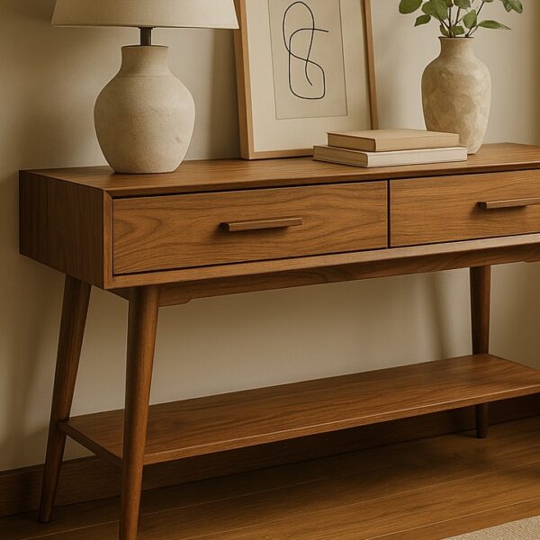 mid-century modern console table by DTWood