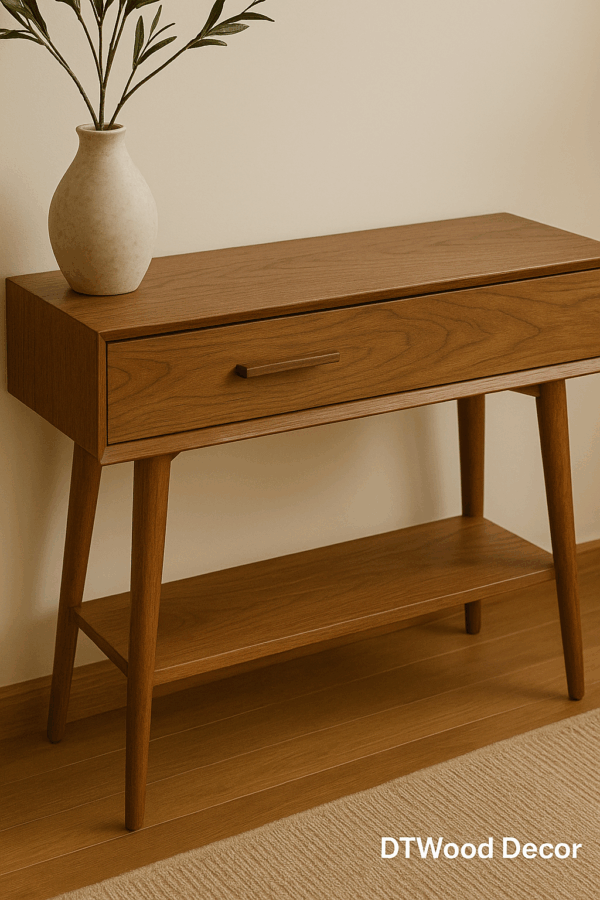 mid century modern console table mini